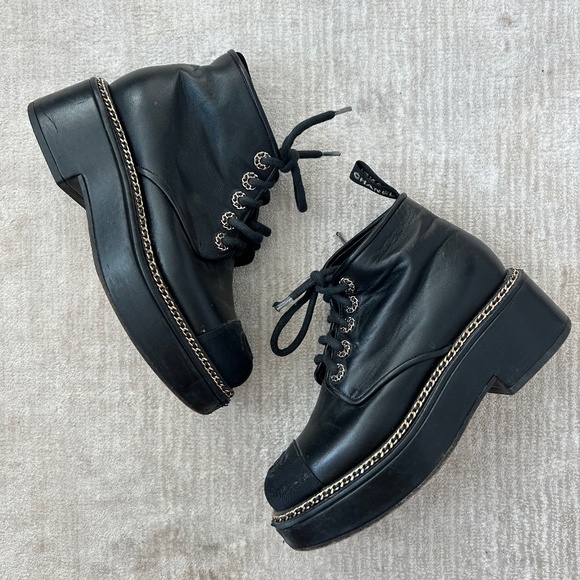 Chanel Chain Boots - Picture 1 of 5
